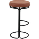 Meridian Madison Cognac Vegan Leather Bar Stool IMAGE 4