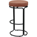 Meridian Madison Cognac Vegan Leather Bar Stool IMAGE 6
