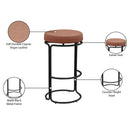 Meridian Madison Cognac Vegan Leather Bar Stool IMAGE 8