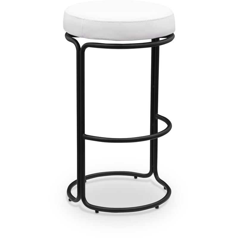 Meridian Madison Cream Vegan Leather Bar Stool IMAGE 1