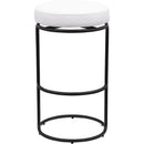 Meridian Madison Cream Vegan Leather Bar Stool IMAGE 3