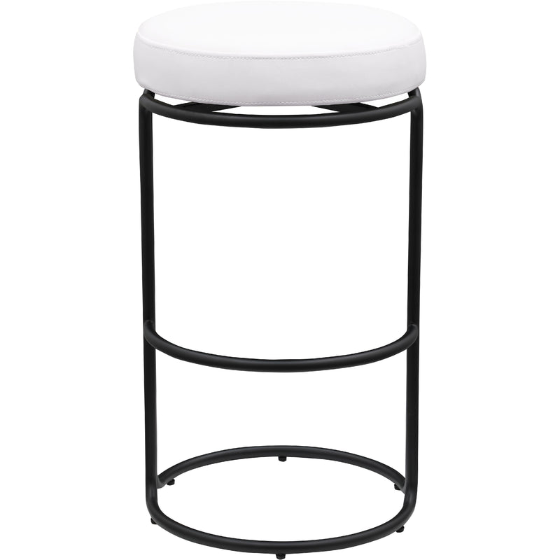 Meridian Madison Cream Vegan Leather Bar Stool IMAGE 3