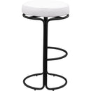 Meridian Madison Cream Vegan Leather Bar Stool IMAGE 4