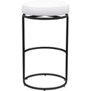 Meridian Madison Cream Vegan Leather Bar Stool IMAGE 5