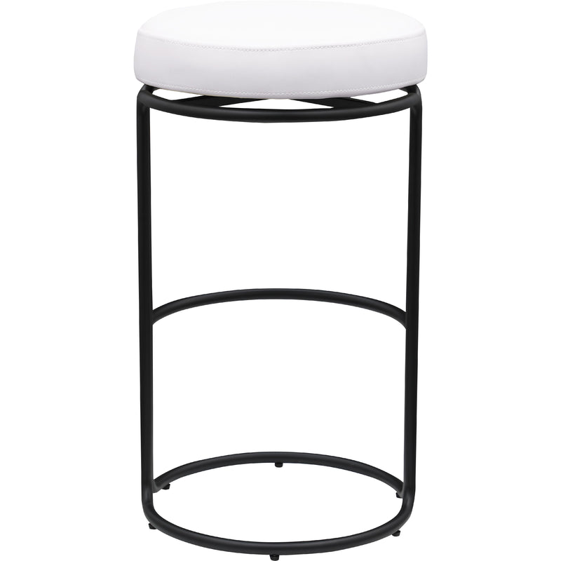 Meridian Madison Cream Vegan Leather Bar Stool IMAGE 5