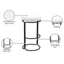 Meridian Madison Cream Vegan Leather Bar Stool IMAGE 8