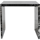 Meridian Vernazza Black Marble End Table IMAGE 3