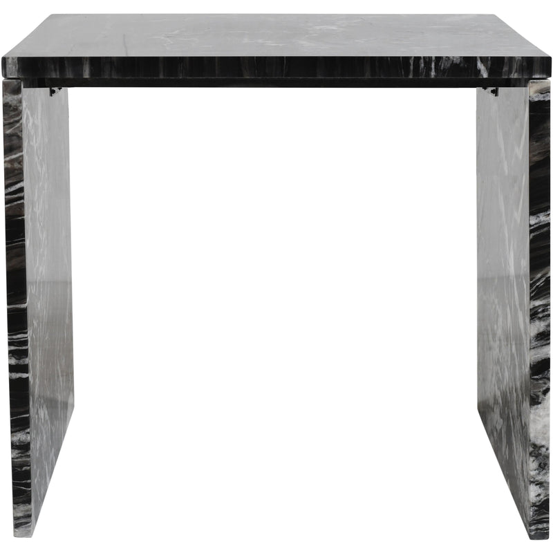 Meridian Vernazza Black Marble End Table IMAGE 3
