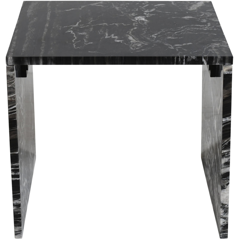 Meridian Vernazza Black Marble End Table IMAGE 5