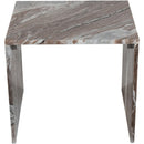 Meridian Vernazza Brown Marble End Table IMAGE 5