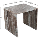 Meridian Vernazza Brown Marble End Table IMAGE 8