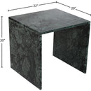Meridian Vernazza Green Marble End Table IMAGE 8