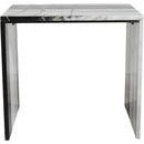 Meridian Vernazza Panda Marble End Table IMAGE 3