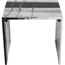 Meridian Vernazza Panda Marble End Table IMAGE 5