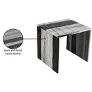 Meridian Vernazza Panda Marble End Table IMAGE 9
