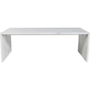 Meridian Vernazza White Marble Coffee Table IMAGE 3