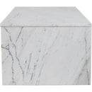 Meridian Vernazza White Marble Coffee Table IMAGE 4