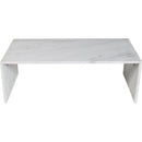 Meridian Vernazza White Marble Coffee Table IMAGE 5
