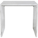 Meridian Vernazza White Marble End Table IMAGE 3