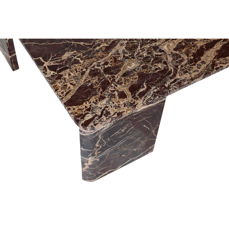 Meridian Livorno Burgundy Coffee Table IMAGE 6