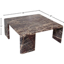 Meridian Livorno Burgundy Coffee Table IMAGE 7