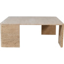Meridian Livorno Travertine Coffee Table IMAGE 3