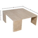 Meridian Livorno Travertine Coffee Table IMAGE 7