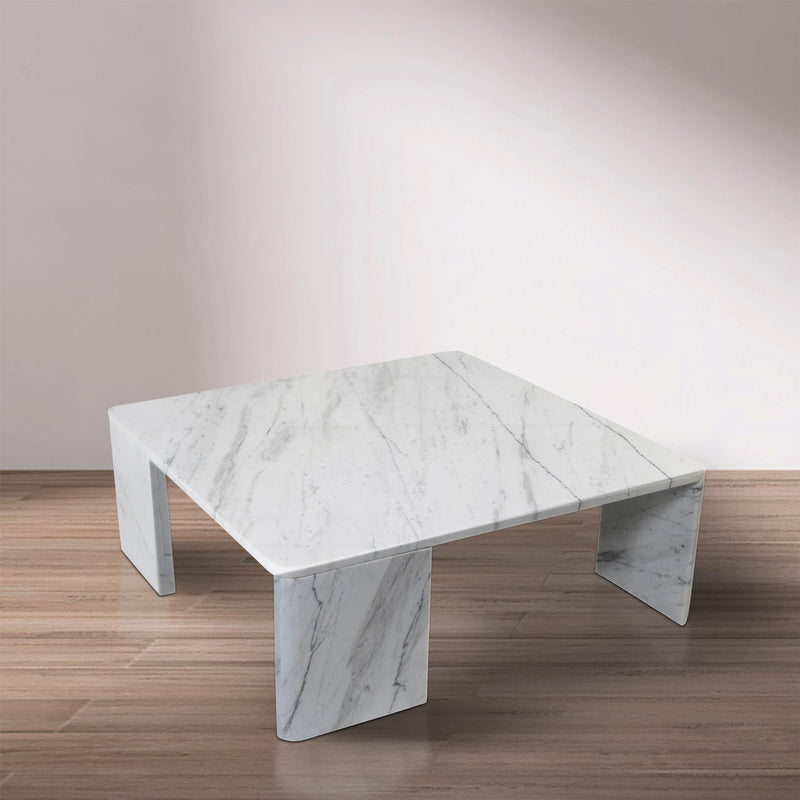 Meridian Livorno White / Light Grey Coffee Table IMAGE 2