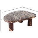 Meridian Messina Burgundy Coffee Table IMAGE 7