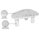 Meridian Messina White / Grey Coffee Table IMAGE 8