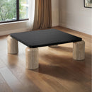Meridian Ferrara Natural / Black Coffee Table (3 Boxes) IMAGE 2