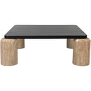 Meridian Ferrara Natural / Black Coffee Table (3 Boxes) IMAGE 4