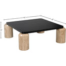 Meridian Ferrara Natural / Black Coffee Table (3 Boxes) IMAGE 8
