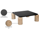 Meridian Ferrara Natural / Black Coffee Table (3 Boxes) IMAGE 9