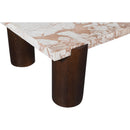 Meridian Campania Cream Marble Coffee Table IMAGE 8