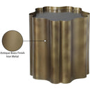  Meridian Eloise Brass Iron End Table IMAGE 7