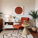 Meridian Anika Beige Iron Side Table IMAGE 2