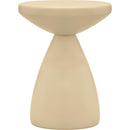 Meridian Anika Beige Iron Side Table IMAGE 3