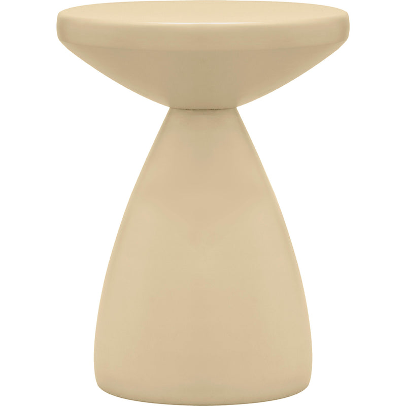 Meridian Anika Beige Iron Side Table IMAGE 3