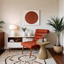 Meridian Anika Brown Iron Side Table IMAGE 2