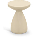 Meridian Anika Cream Iron Side Table IMAGE 1