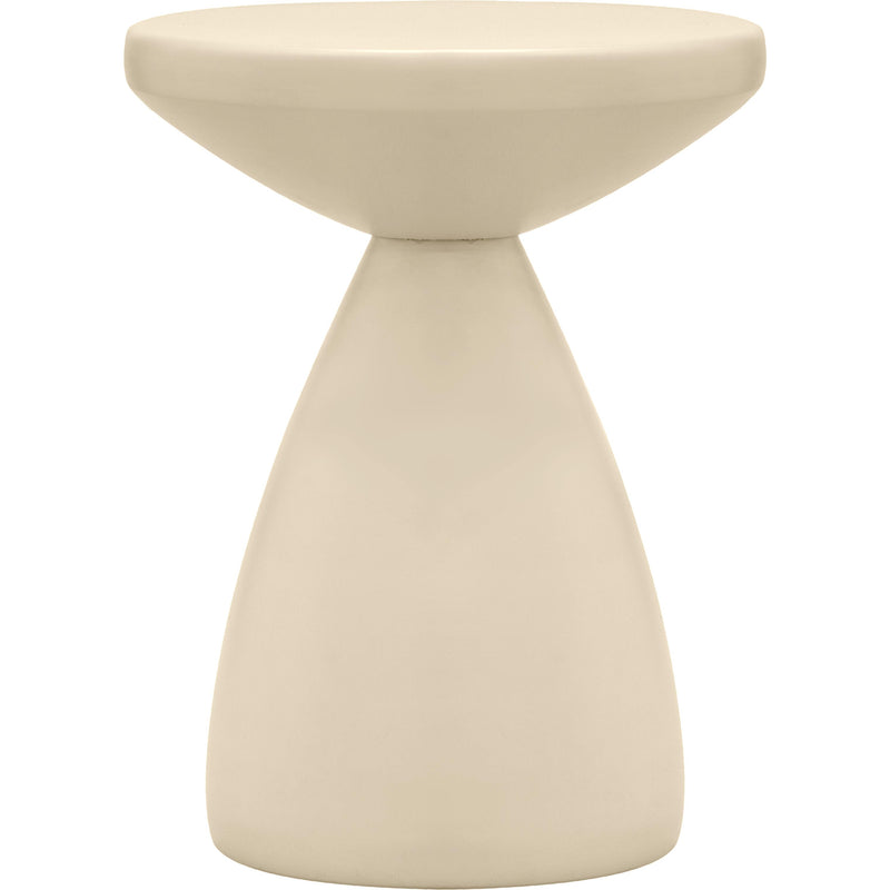 Meridian Anika Cream Iron Side Table IMAGE 3