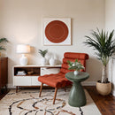 Meridian Anika Green Iron Side Table IMAGE 2