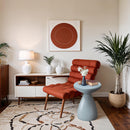 Meridian Anika Light Blue Iron Side Table IMAGE 2