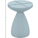 Meridian Anika Light Blue Iron Side Table IMAGE 7
