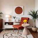 Meridian Anika Pink Iron Side Table IMAGE 2