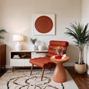 Meridian Anika Salmon Iron Side Table IMAGE 2