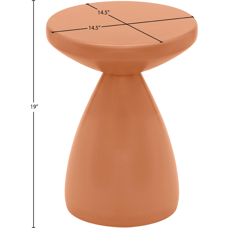 Meridian Anika Salmon Iron Side Table IMAGE 7