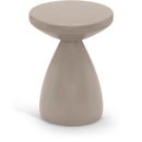 Meridian Anika Taupe Iron Side Table IMAGE 1