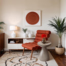 Meridian Anika Taupe Iron Side Table IMAGE 2